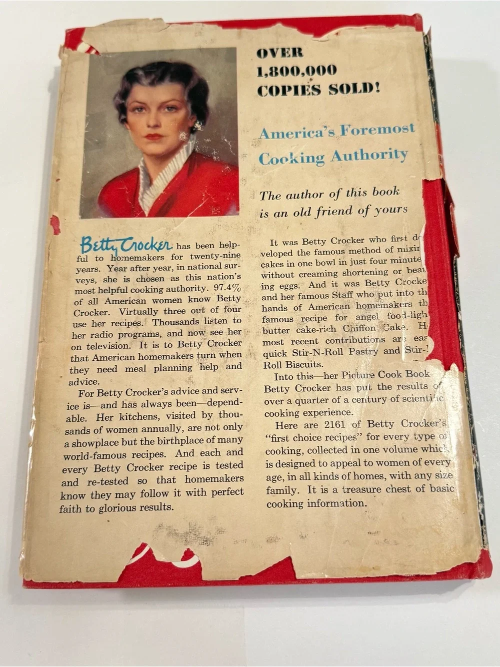 Betty Crocker's Picture Hard Cover Cook Book - 1950 - 1st edition - 6th Print